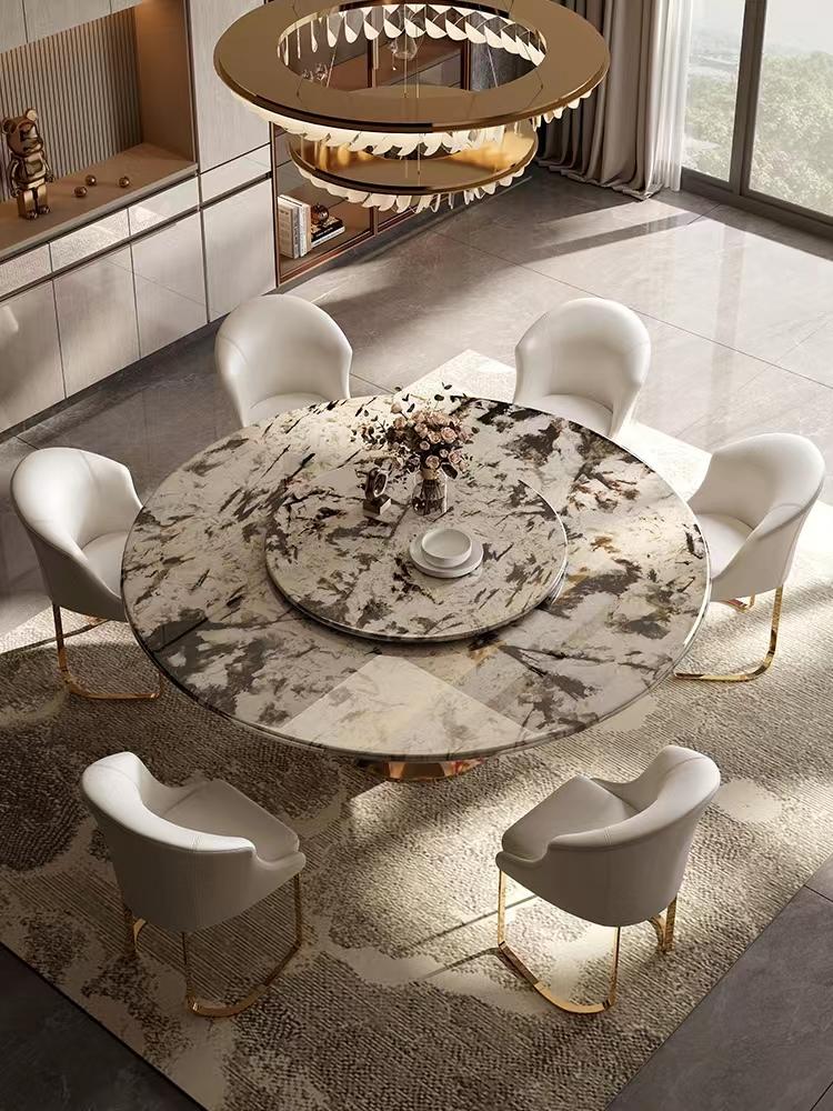 Leather Modern Beige Dining Chairs Luxury Gold Legs Unique Minimalist Dining Chairs Elbow Support 